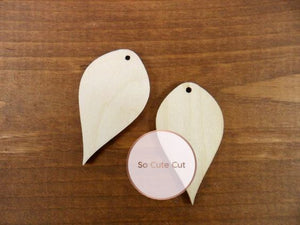 Ξύλινο διακοσμητικό στοιχείο σε σχήμα ανάποδο δάκρυ - So Cute Cut